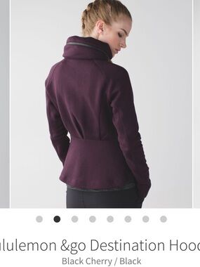Lululemon &go Destination Hoodie Black Cherry size 4